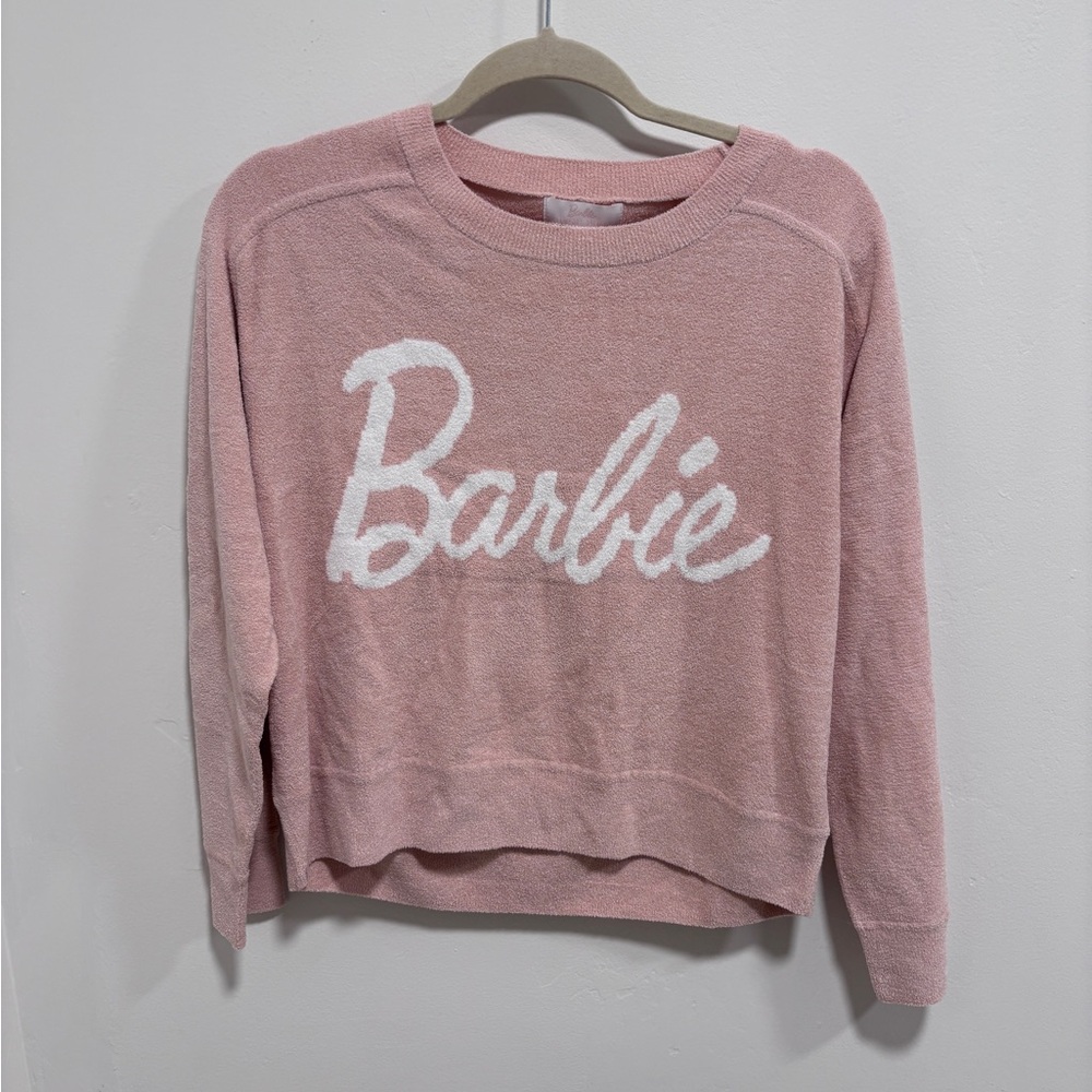 Barefoot Dreams x Barbie Soft Pink Cozy Pullover